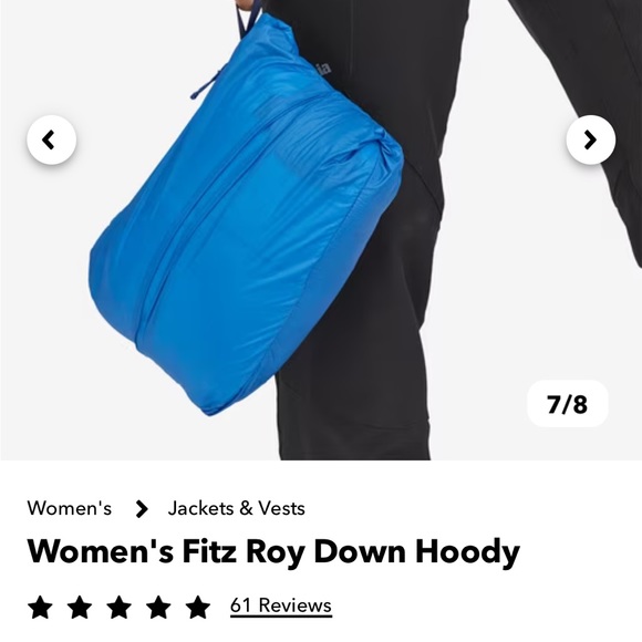 Women’s Fitz Roy Patagonia Down Hoody - Picture 7 of 8